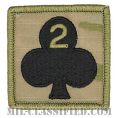 第327歩兵連隊第1旅団戦闘団第2大隊（2nd Battalion, 1st Brigade Combat Team, 327th Infantry Regiment）[OCP/ヘルメット用/パッチ]の画像