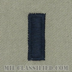 中尉（First Lieutenant (1LT)）[ABU/空軍階級章/パッチ/ペア（2枚1組）]画像