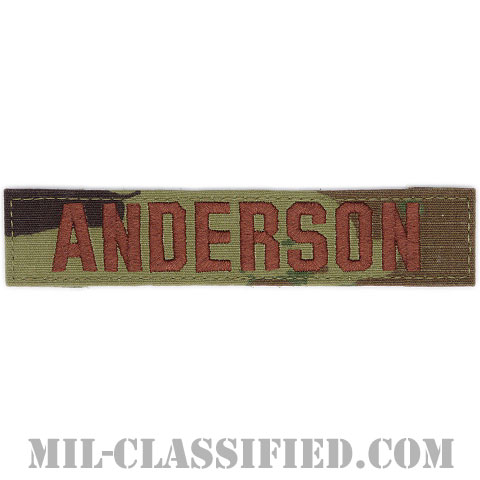 ANDERSON [OCP（7C）/ブラウン刺繍/空軍ネームテープ/ベルクロ付パッチ]の画像