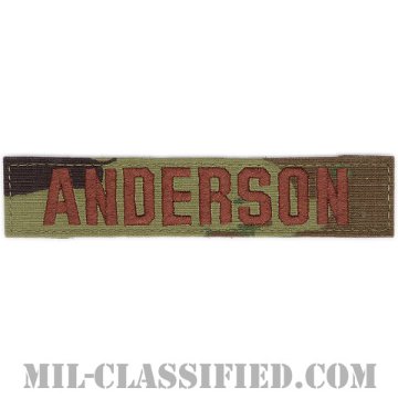 ANDERSON [OCP（7C）/ブラウン刺繍/空軍ネームテープ/ベルクロ付パッチ]画像