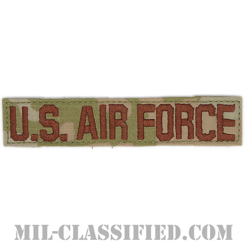 U.S.AIR FORCE [OCP（3C）/ブラウン刺繍/空軍ネームテープ/ベルクロ付パッチ]画像