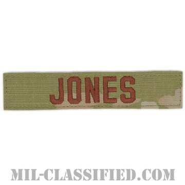 JONES [OCP（3C）/ブラウン刺繍/空軍ネームテープ/ベルクロ付パッチ]画像