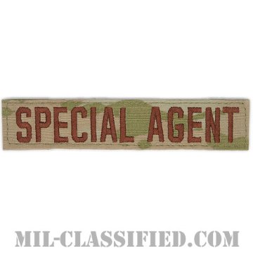 SPECIAL AGENT（Office of Special Investigations/アメリカ空軍特別捜査局特別捜査官） [OCP（3C）/ブラウン刺繍/空軍ネームテープ/ベルクロ付パッチ]画像