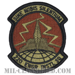 第220エンジニアリングインスタレーション隊（220th Engineering Installation Squadron）[OCP/メロウエッジ/ベルクロ付パッチ]の画像