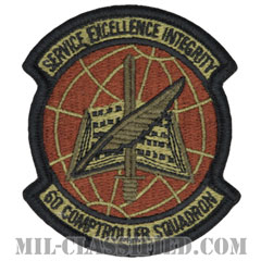 第60会計監査隊（60th Comptroller Squadron）[OCP/メロウエッジ/ベルクロ付パッチ]画像