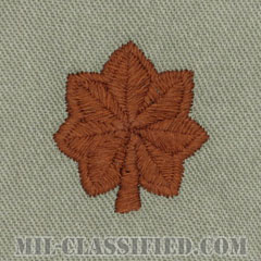 少佐（Major (MAJ)）[ABU/空軍階級章/パッチ/ペア（2枚1組）]の画像