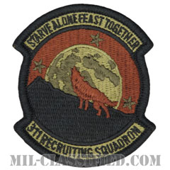 第311募兵隊（311th Recruiting Squadron）[OCP/メロウエッジ/ベルクロ付パッチ]画像