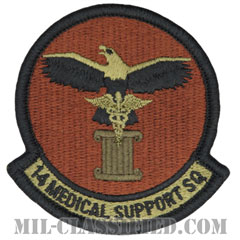 第14医療支援隊（14th Medical Support Squadron）[OCP/メロウエッジ/ベルクロ付パッチ]の画像