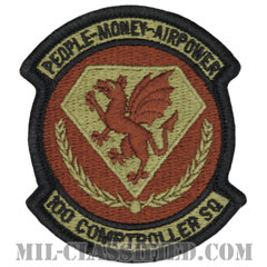 第100会計監査隊（100th Comptroller Squadron）[OCP/メロウエッジ/ベルクロ付パッチ]画像
