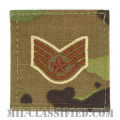 軍曹（Staff Sergeant）[OCP（7C）/空軍階級章/ベルクロ付パッチ]の画像