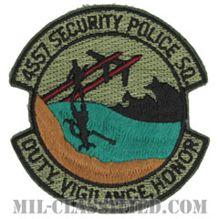 第4557空軍警備隊（4557th Security Police Squadron）[サブデュード/カットエッジ/縫い付け用パッチ]の画像