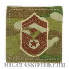 先任上級曹長（First Sergeant (E-8)）[OCP（7C）/空軍階級章/ベルクロ付パッチ]の画像