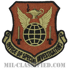 空軍特別捜査局（Office of Special Investigations）[OCP/カットエッジ/ベルクロ付パッチ]の画像