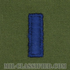 中尉（First Lieutenant (1LT)）[サブデュード/空軍階級章/パッチ/ペア（2枚1組）]の画像