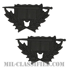専門幕僚科章（Staff Specialist Corps Branch Insignia）[サブデュード（ブラックメタル）/兵科章/バッジ/ペア（2個1組）]の画像