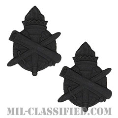 民生科章（Civil Affairs Corps Branch Insignia）[サブデュード（ブラックメタル）/兵科章/バッジ/ペア（2個1組）]の画像