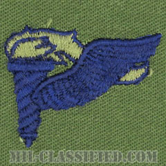 先導降下員章 (パスファインダー)（Pathfinder Badge）[サブデュード/ブルー刺繍/パッチ]の画像