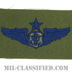 航空機搭乗員章 (将校用シニア・エアクルー)（Aircrew Officer Badge, Senior）[サブデュード/ブルー刺繍/パッチ]の画像