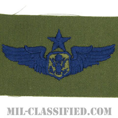 航空機搭乗員章 (将校用シニア・エアクルー)（Aircrew Officer Badge, Senior）[サブデュード/ブルー刺繍/パッチ]画像