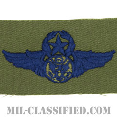 航空機搭乗員章 (下士官用マスター・エアクルー)（Aircrew Enlisted Badge, Master）[サブデュード/ブルー刺繍/パッチ]の画像