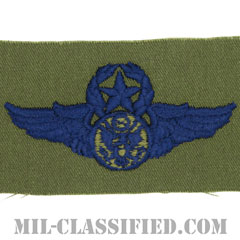 航空機搭乗員章 (下士官用マスター・エアクルー)（Aircrew Enlisted Badge, Master）[サブデュード/ブルー刺繍/パッチ]画像