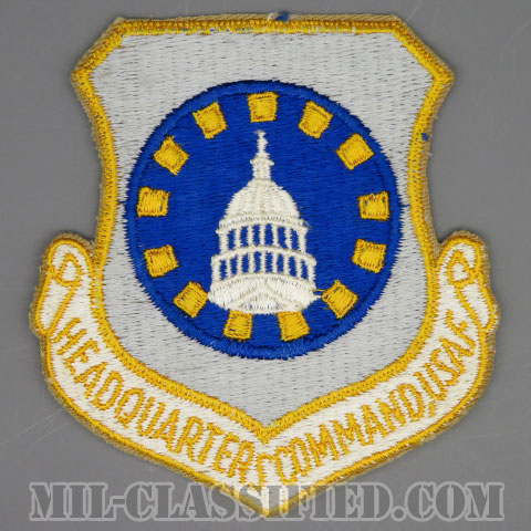 アメリカ空軍本部軍団（Headquarters Command, USAF）[カラー/カットエッジ/パッチ/1960s/4インチ規格]画像