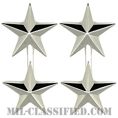 少将（Major General (MG)）[カラー/階級章/連結タイプ/バッジ/ペア（2個1組）]の画像