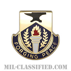 第412民事活動大隊（412th Civil Affairs Battalion）[カラー/クレスト（Crest・DUI・DI）バッジ]画像