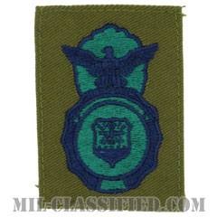 空軍警備隊章 (セキュリティーフォース・セキュリティーポリス)（Security Forces Badge, Security Police Badge）[サブデュード/ブルー刺繍/パッチ]の画像