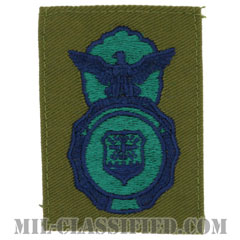 空軍警備隊章 (セキュリティーフォース・セキュリティーポリス)（Security Forces Badge, Security Police Badge）[サブデュード/ブルー刺繍/パッチ]画像