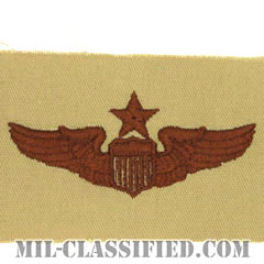 航空機操縦士章 (シニア・パイロット)（Air Force Senior Pilot Badge）[デザート/パッチ]画像