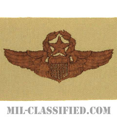 航空機操縦士章 (コマンド・パイロット)（Air Force Command Pilot Badge）[デザート/パッチ]の画像