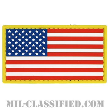 星条旗 カラー（フォワード）（USA Flag (Forward)）[カラー/PVC/ベルクロ付パッチ]画像