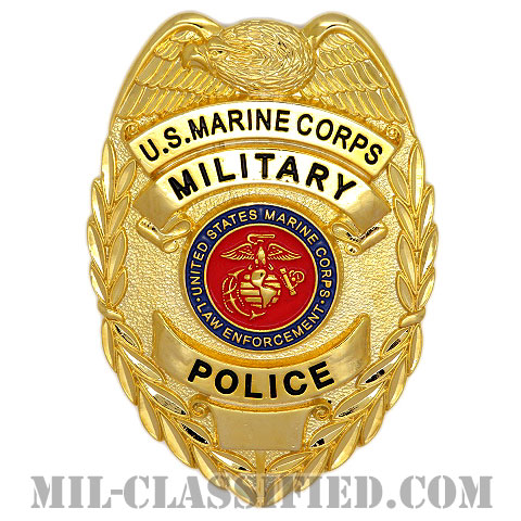 憲兵章 (海兵隊) 旧デザイン（Marine Corps Military Police Badge, Obsolete Badge/Old Design）[カラー/鏡面仕上げ/バッジ]画像