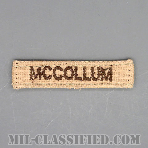 MCCOLLUM [デザート/ヘルメットバンド用ネームテープ/中古1点物]画像