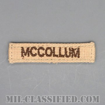 MCCOLLUM [デザート/ヘルメットバンド用ネームテープ/中古1点物]画像