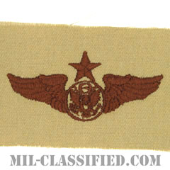 航空機搭乗員章 (下士官用シニア・エアクルー)（Air Force Enlisted Senior Aircrew Badge）[デザート/パッチ]画像