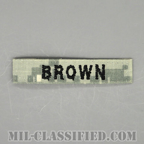 BROWN [UCP（ACU）/ヘルメットバンド用ネームテープ/中古1点物]の画像