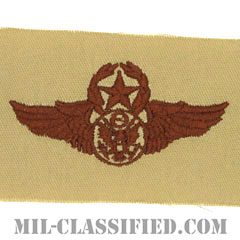 航空機搭乗員章 (下士官用マスター・エアクルー)（Air Force Enlisted Master Aircrew Badge）[デザート/パッチ]の画像