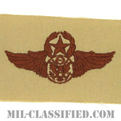航空機搭乗員章 (下士官用マスター・エアクルー)（Air Force Enlisted Master Aircrew Badge）[デザート/パッチ]画像