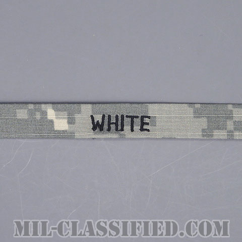 WHITE [UCP（ACU）/ヘルメットバンド用ネームテープ/縫い付け用パッチ]画像
