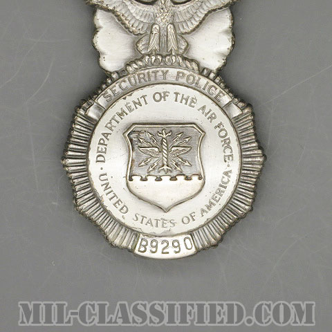 空軍警備隊章 (セキュリティーポリス)（Security Police Badge）[カラー/燻し銀/バッジ/ピンバック/中古1点物]画像