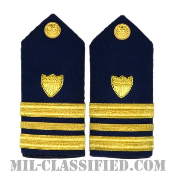 少佐（USCG Lieutenant Commander (LCDR)）[沿岸警備隊用ショルダーボード階級章（女性用）/ペア（2枚1組）]画像
