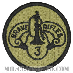 第3機甲騎兵連隊（3rd Armored Cavalry Regiment）[OCP/メロウエッジ/ベルクロ付パッチ]の画像