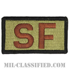 SF（空軍警備隊）（Security Forces）[OCP/ブラック縁/メロウエッジ/ベルクロ付パッチ]画像