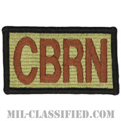 CBRN（化学・生物・放射性物質・核兵器テロ対策班）（Chemical, Biological, Radiological, & Nuclear）[OCP/ブラック縁/メロウエッジ/ベルクロ付パッチ]の画像