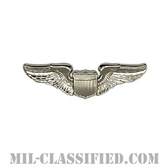 航空機操縦士章 (パイロット)（Air Force Pilot Badge）[カラー/鏡面仕上げ/ミニサイズ/バッジ]画像