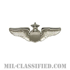 航空機操縦士章 (シニア・パイロット)（Air Force Senior Pilot Badge）[カラー/鏡面仕上げ/ミニサイズ/バッジ]画像