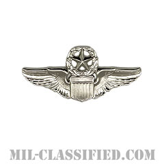 航空機操縦士章 (コマンド・パイロット)（Air Force Command Pilot Badge）[カラー/鏡面仕上げ/ミニサイズ/バッジ]画像