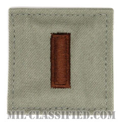 少尉（Second Lieutenant (2LT)）[ABU/空軍階級章/ベルクロ付パッチ]の画像